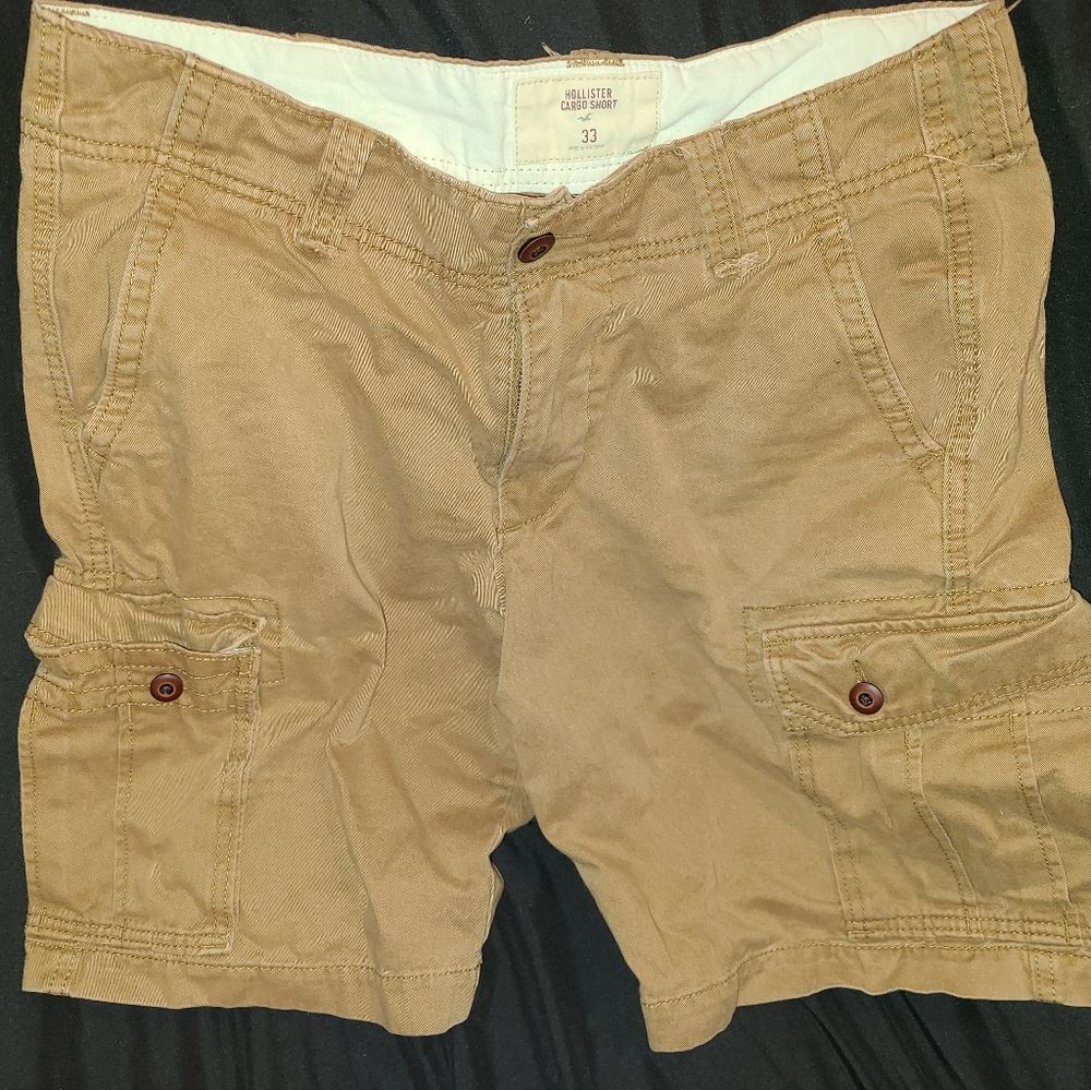 Men's Hollister Tan sz 33 Cargo Shorts